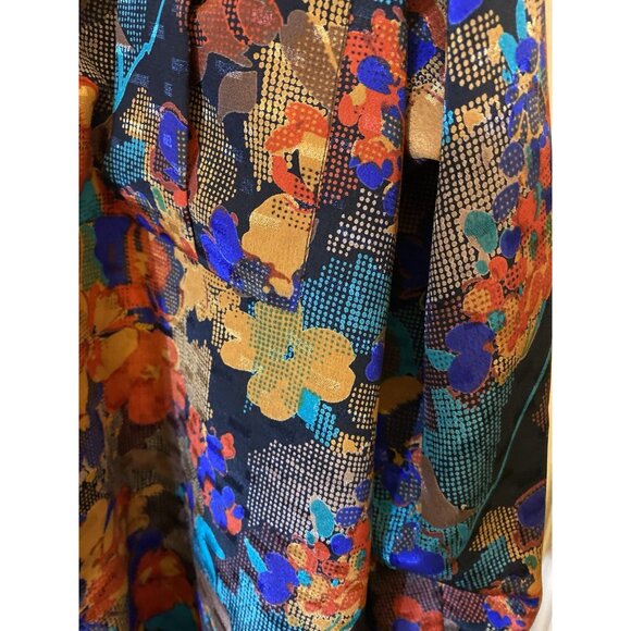 Vintage Top Jacket Blouse by Cali a Division of Carry Back Ltd Size 18W Floral - Picture 5 of 11